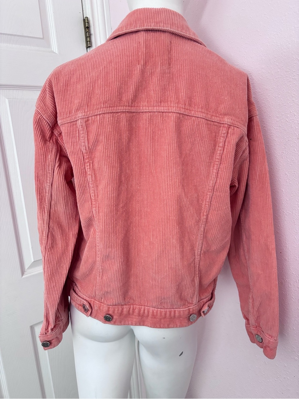 BDG Urban Outfitters Pink Corduroy Jacket (Fits like M) - Picture 4 of 7